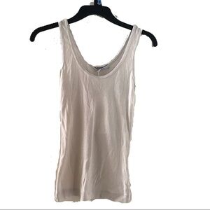 George Loves by Nordstrom Ribbed Tank Top (White)